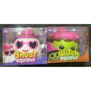Crazy Fun RMSGhost & Witch Squishy Squish & Stretch Squeeze Toys 2 Pack